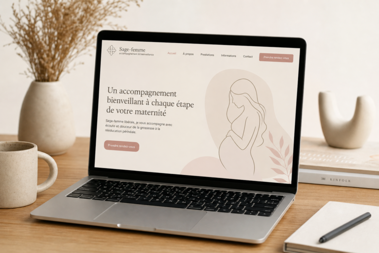 sage-femme libérale site internet visibilité google cabinet maternité